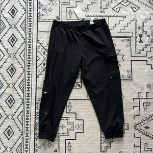 Zara black cargo pants joggers XL